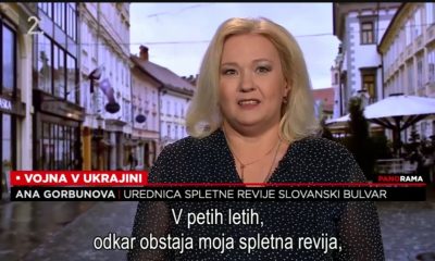 Разговор на TV Slovenija о том, как сейчас живут украинцы и русские в Словении